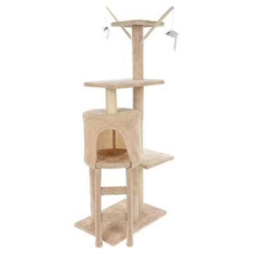 Pets Collection Cat Scratcher Tower - Beige 45x30x110 cm