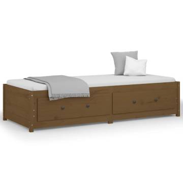 Day Bed Honey Brown - Solid Wood Pine - 75x190 cm