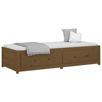 Day Bed Honey Brown - Solid Wood Pine - 75x190 cm