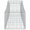 Arched Gabion Baskets - 5 pcs Galvanised Iron (200x50x40/60 cm)