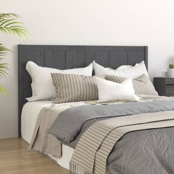 Bed Headboard Grey - Solid Pine Wood | Hipomarket UK