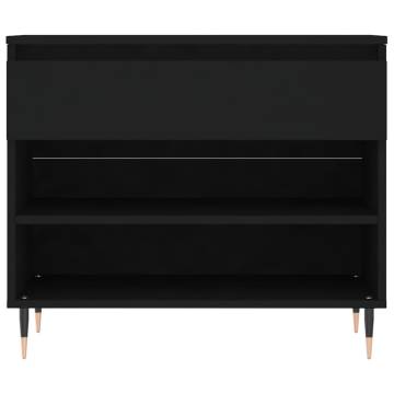 Shoe Cabinet Black 70x36x60 cm - Stylish & Space-Saving Storage