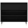 Shoe Cabinet Black 70x36x60 cm - Stylish & Space-Saving Storage