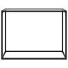 Modern Transparent Console Table - 100x35x75 cm Tempered Glass