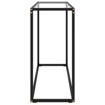 Modern Transparent Console Table - 100x35x75 cm Tempered Glass