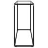 Modern Transparent Console Table - 100x35x75 cm Tempered Glass