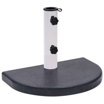 Black Granite Umbrella Base 40x28 cm - Sturdy & Elegant