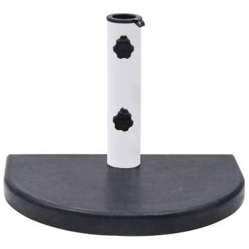 Black Granite Umbrella Base 40x28 cm - Sturdy & Elegant