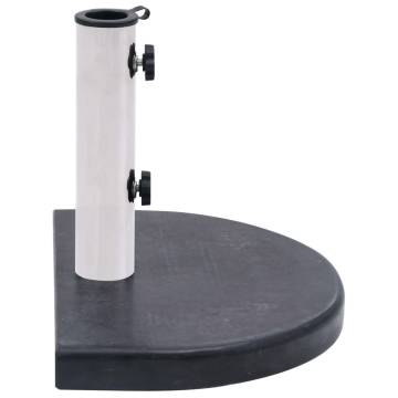 Black Granite Umbrella Base 40x28 cm - Sturdy & Elegant