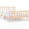 Solid Wood Pine Bed Frame 120x200 cm - Modern Bedroom Style