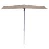 Madison Balcony Parasol Sun Wave 270x150 cm Ecru PAC3P016 Colour ecru 