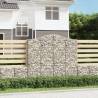 Arched Gabion Baskets 2 pcs 200x30x180/200 cm Galvanised Iron Size 200 x 30 x 180/200 cm Quantity in Package 2 