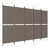 5-Panel Anthracite Room Divider - Durable & Versatile | HipoMarket