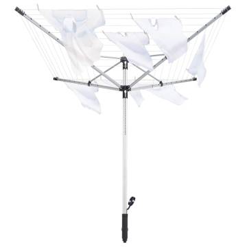 Leifheit Rotary Clothesline LinoPush 500 Schwarz - Easy Drying