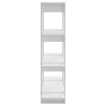 White Book Cabinet & Room Divider | 100x30x123.5 cm