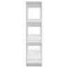 White Book Cabinet & Room Divider | 100x30x123.5 cm