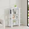 White Book Cabinet & Room Divider | 100x30x123.5 cm