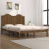 Bed Frame Honey Brown Solid Wood Pine 120x200 cm Colour honey brown Size 120 x 200 cm 