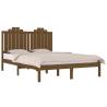 Honey Brown Solid Wood Pine Bed Frame 120x200 cm