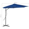 Outdoor Parasol with Steel Pole - Blue 300x230 cm | HipoMarket