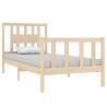 Solid Wood Bed Frame 75x190 cm - Small Single | HipoMarket