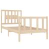 Solid Wood Bed Frame 75x190 cm - Small Single | HipoMarket