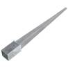 Ground Spikes 12 pcs Silver - Galvanised Steel | HipoMarket