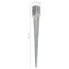 Ground Spikes 12 pcs Silver - Galvanised Steel | HipoMarket