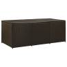 Garden Storage Box Poly Rattan 180x90x70 cm Brown Colour brown Size 180 x 90 x 70 cm 