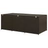 Stylish Poly Rattan Garden Storage Box - 180x90x70 cm Brown