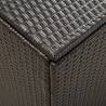 Stylish Poly Rattan Garden Storage Box - 180x90x70 cm Brown