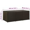 Stylish Poly Rattan Garden Storage Box - 180x90x70 cm Brown