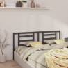 Bed Headboard Grey 206x4x100 cm Solid Pine Wood Colour grey Size 206 x 100 cm Quantity in Package 1 