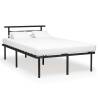 Bed Frame Black Metal 120x200 cm Colour black Size 120 x 200 cm 