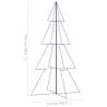 Christmas Cone Tree with 360 LEDs - Indoor & Outdoor 143x250 cm