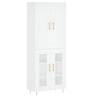 Elegant Highboard White 69.5x34x180 cm - Stylish Storage