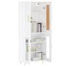 Elegant Highboard White 69.5x34x180 cm - Stylish Storage