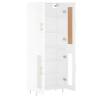 Elegant Highboard White 69.5x34x180 cm - Stylish Storage