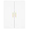 Elegant Highboard White 69.5x34x180 cm - Stylish Storage