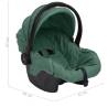 Baby Car Seat Green - Safe & Comfortable | HipoMarket