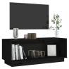 Elegant Black TV Cabinet - Solid Pine Wood | Hipomarket UK