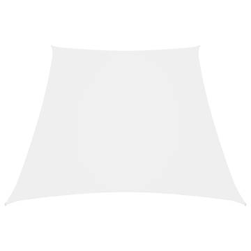 Sunshade Sail Oxford Fabric Trapezium 3/5x4 m White - HipoMarket