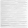 48 pcs White Wall Panels 50x50 cm XPS - Home Design Feature