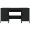 Elegant Black Desk 140x50 cm - Stylish & Practical Study Furniture