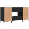 Elegant Black Desk 140x50 cm - Stylish & Practical Study Furniture