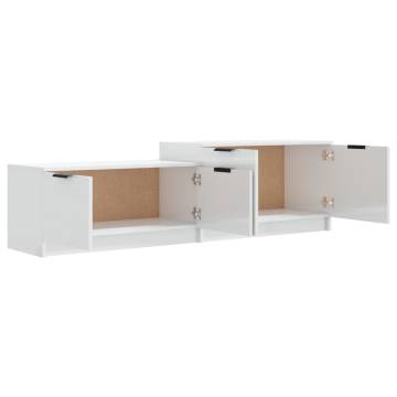 High Gloss White TV Cabinet - Modern Design | HipoMarket