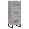 Stylish Highboard Grey Sonoma - 34.5x34x180 cm Engineered Wood