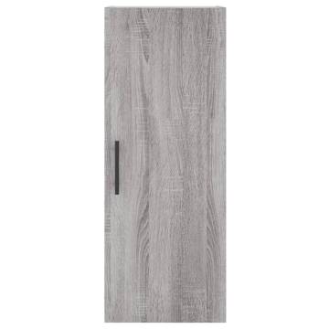 Stylish Highboard Grey Sonoma - 34.5x34x180 cm Engineered Wood