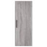 Stylish Highboard Grey Sonoma - 34.5x34x180 cm Engineered Wood