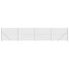 Chain Link Fence with Flange Silver 1.8x10 m - Durable & Secure